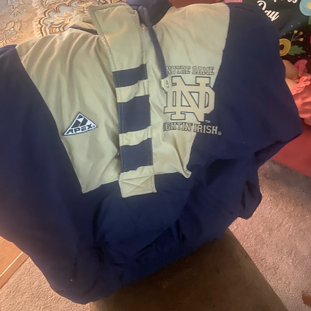 Apex Kids Navy and Beige Notre Dame Fighting Irish Jacket